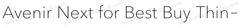 Avenir Next for Best Buy Thin字体转换